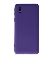 Samsung Galaxy A01 Core Kılıf Nano İçi Kadife Silikon - Mor