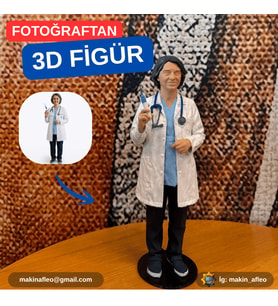MakinaFleo Kişiye Özel 3D Meslek Figürü (10cm)
