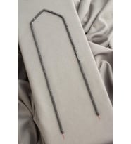 Hematit Doğal Taş Mat Gri Küp Kesim 2x2mm Dizi [AA]