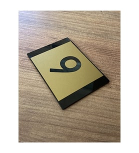 Minimal Gold Tasarım Apartman Numarası
