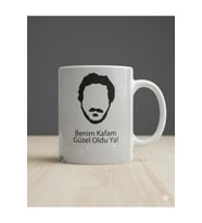 "Behzat Ç" Hayalet Tasarımlı Hediyelik Kupa Bardak (Beyaz)