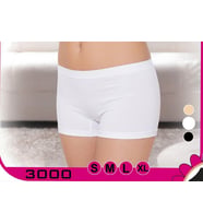 Beyaz Kadın Kısa Boxer Şort Külot Günlük İç Giyim S-XL 3000