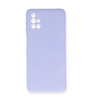 Samsung Galaxy M51 Kılıf Nano İçi Kadife Silikon - Lila