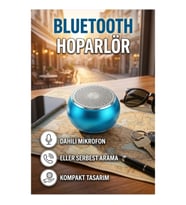 Taşınabilir Bluetooth Hoparlör Dahili Mikrofonlu Eller Serbest Arama Destekli Kompakt Tasarım