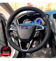 Ford Galaxy Mk4 Dikme Direksiyon Kılıfı Premium Komple Delikli Deri Siyah Dikiş 2015-2023
