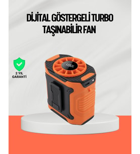 USB Şarjlı Güçlü Hız Ayarlı El ve Bel Fanı