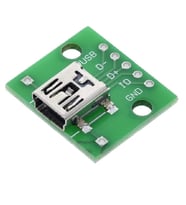 Mini Usb To Dip Çevirici Pcb Usb Haberleşme Deney Prototip 5V Usb