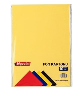 Bigpoint Fon Kartonu 50x70cm 120 Gram Karışık 10 Renk