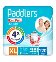 Paddlers Yetişkin Hasta Emici Külot Bez X-Large 120 Adet