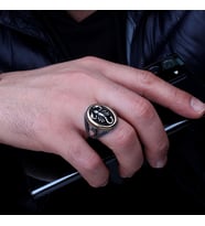 925 Ayar Gümüş Akrep Motifli Model Erkek Yüzük
