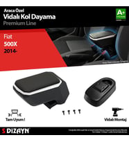 Fiat 500X Uyumlu Kol Dayama Kolçak ABS Vidalı Gri 2014 Üzeri A+Kalite Parça