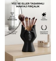 Özel Tasarım Eller ve Yüz Makyaj Fırça Düzenleyici