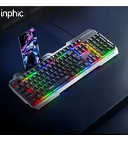 Inphic K2 USB Kablolu Oyun Klavyesi 104-Key Sessiz Oyun Klavyesi Bilgisayar Laptop i - SSSSSS9477-1