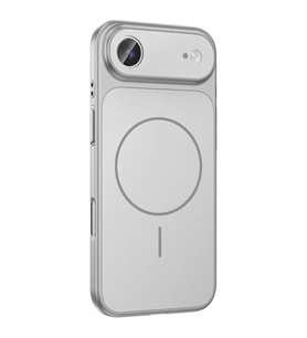 ?Phone 17 Air ile Uyumlu Magsafe Destekli Kablosuz ?arj �zellikli Kamera Lens Korumal? ??k Metal G�r�n�ml� Telefon K?l?f?