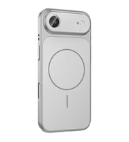 ?Phone 17 Air ile Uyumlu Magsafe Destekli Kablosuz ?arj �zellikli Kamera Lens Korumal? ??k Metal G�r�n�ml� Telefon K?l?f?