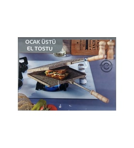 Bonera Granit Efektli Döküm Ocak Üstü Tost Makinesi