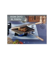 Bonera Granit Efektli Döküm Ocak Üstü Tost Makinesi (Bej)