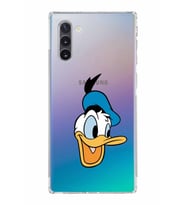 Samsung Galaxy Note 10  Kamera Korumalı Kapak Donald Duck Tasarımlı  Şeffaf  Kılıf