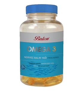 Balen Omega 3 Norveç Balık Yağı Trigliserid 200 Yumuşak Kapsül