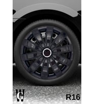 Alfa Romeo 75 16 İnç Jant Kapağı (4 ADET) Siyah S117