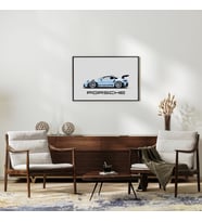 Porsche Metal Tablo Poster Ev Duvar Dekorasyon