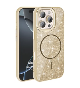 Microsonic Apple iPhone 16 Pro Max Kılıf GlamGrip Luxe Gold (Gold)