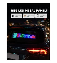 Mey İthalat® RGB LED Panel – Mobil Uyumlu, Yazı ve GIF Destekli, USB Bağlantılı Dekoratif Ekran