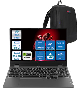 Lenovo Loq 15IRX10 Intel® Core I7-13650HX 96GB Ddr5 256GB SSD 15.6" 8GB/RTX5060 100W (1920X1080) IPS 300NITS 144Hz, G-Sync® Freedos Gaming BILG.83JE00ETTRF26+ZETTAÇANTA