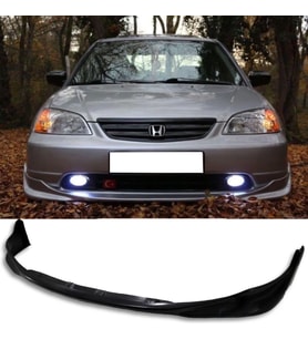 Honda Civic Vtec 2 S2000 Ön Ek Karlık Plastik Mat Siyah 2001 2002 2003 Makyajsız Kasa karlık+bodykit+ek