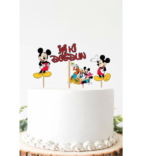 Mickey Mouse Pasta Süsü *Kalın Kağıt