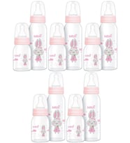 Bebsi Cam Biberon Seti Pembe (250ML+125ML) (5 Li Set)