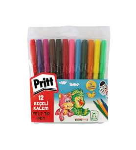 Keçeli Boya Kalemi 12 Renk
