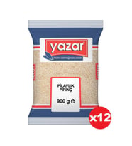 Yazar Ucuz Uygun Fiyat Pilavlık Pirinç 900 Gr. x 12 Adet
