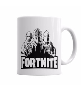 Fortnite Preto e Branco Kupa Bardak Porselen