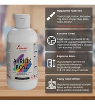 Lexroo Gri Akrilik Boya 250gr