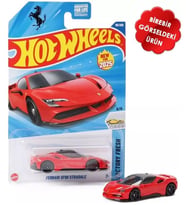 Hot Wheels - Ferrari SF90 Stradale (1/64) Kırmızı - Yurt Dışı Uzun Kartonet - 2025 Serisi