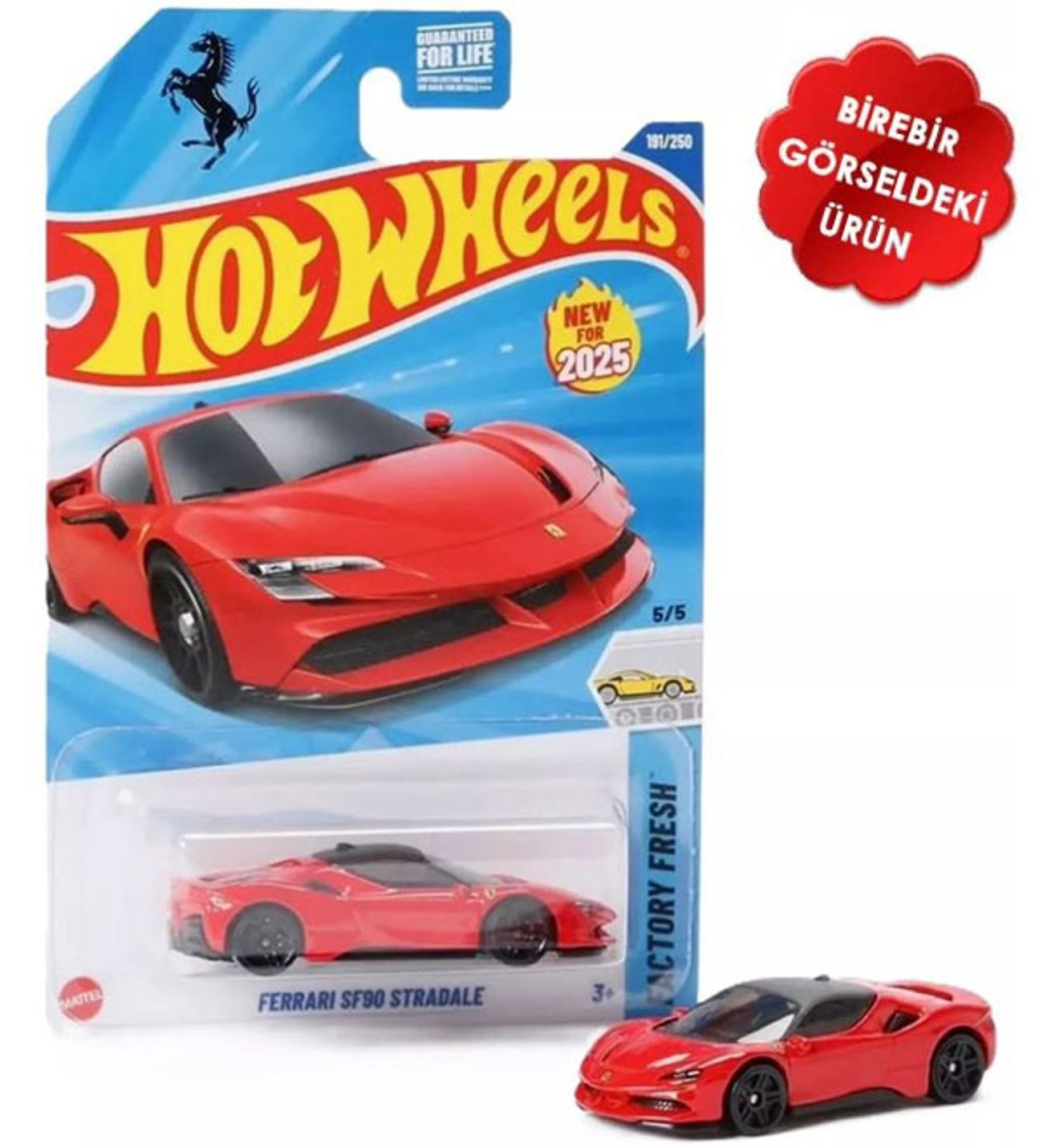 Hot Wheels - Ferrari SF90 Stradale (1/64) Kırmızı - Yurt Dışı Uzun