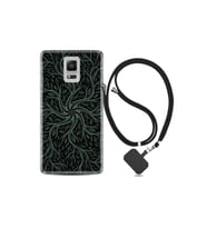 Samsung Galaxy Note 4 Kılıf Silikon Desen Boyun Askılı Sarmaşıklar 1675
