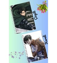 Levi ackerman defter seti 2 adet A4 boyutu 21*30 çizgili + kareli 60 syf