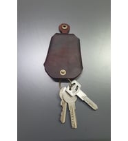 ANAHTARLIK GERÇEK DERİ EL YAPIMI HANDMADE HEDİYELİK (Bordo)