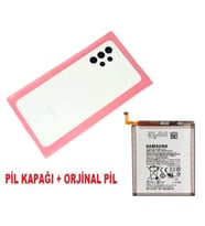 Samsung Galaxy A52 A525 Arka Pil Batarya Kapağı + PİL (Kamera Lensli) BEYAZ
