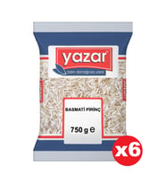 Yazar Basmati Pirinç 750 Gr x 6 Adet