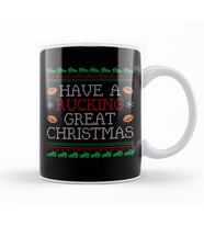 Rugby Have A Rucking Great Christmas Kupa Bardak Porselen