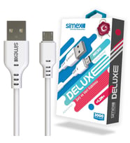 Simex Universal Micro Deluxe Data Kablosu SPK-04 Beyaz