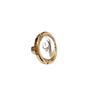 PORSELEN DÜĞME KULP METAL GOLD MOTİFLİ / 5 ADET