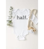 Half Black Uzun Kol Çıtçıtlı Bebek Body