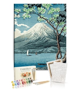Sayılarla Boyama Seti 40 x 50 cm Tuval Şasesine Gerili Zirveye Bakış