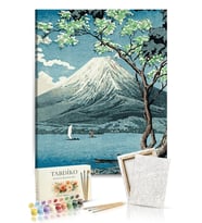 Sayılarla Boyama Seti 40 x 50 cm Tuval Şasesine Gerili Zirveye Bakış