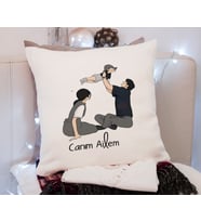 Canım Ailem Tasarımlı Yastık