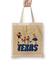 Culture Texas Love Vintage Retro Bez Çanta Uzun Saplı